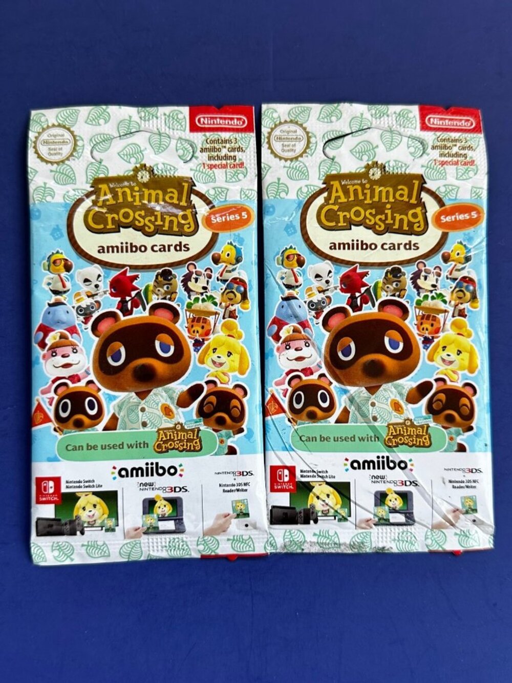 Lot of 2: Nintendo Animal Crossing Amiibo Cards Series 5 Sealed Packs